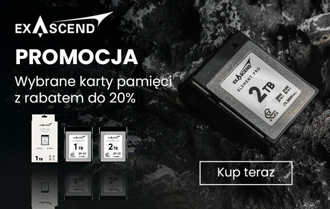 Karty pamięci Exascend - do 20% taniej (17.11-30.12)