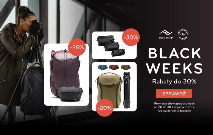 Peak Design Black Weeks- Rabaty do 30%