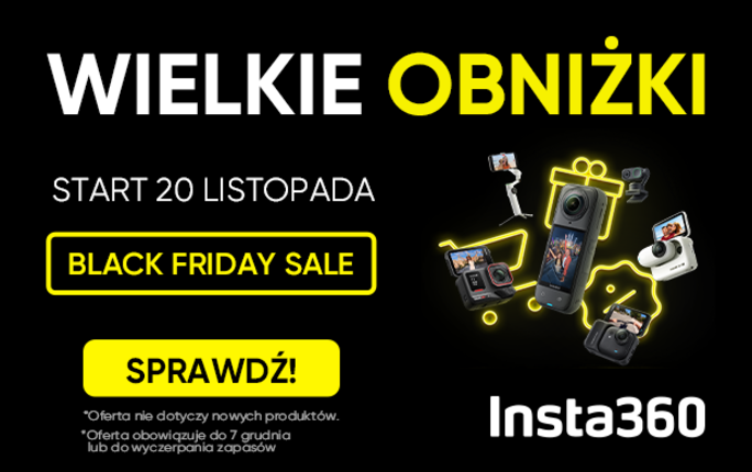 Promocja produktowa Insta360 - Black Friday Sale
