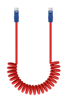 Newell Kabel USB-C 100 W, 1,5 m, spiralny,czerwony