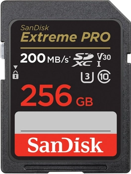 SanDisk Extreme Pro SDXC 256GB 200/140 MB/s C10 OUTLET
