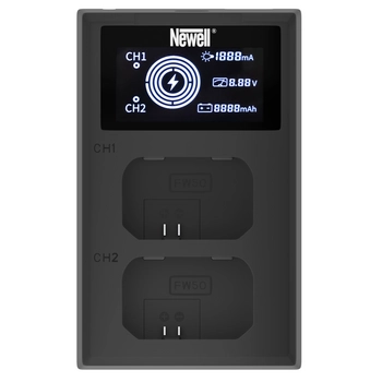 Ładowarka dwukanałowa Newell FDL-USB-C do NP-FW50