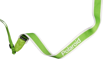 Polaorid Camera Strap Flat Green Stripe
