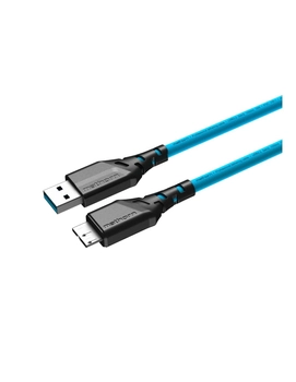 Mathorn MTC-520 5m 10Gbps USB A- MicroB ArcticBlue