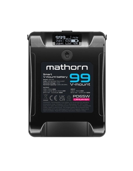 Bateria Mathorn MB-V99 Smart 6800mAh PD65W OLED USB-C 99Wh V-mount
