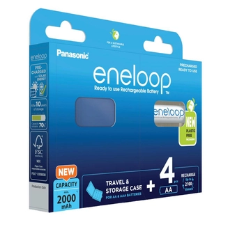 Akumulatorki PANASONIC ENELOOP AA 2000mAh 4 szt + box