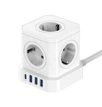 Newell kostka zasilająca GaN Power Cube 9w1-biała