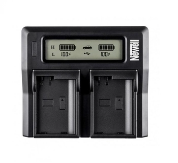 Ładowarka dwukanałowa Newell DC-LCD do akumulatorów serii NP-F, NP-FM