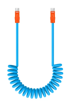 Newell Kabel USB-C 100 W, 1,5 m,spiralny,niebieski