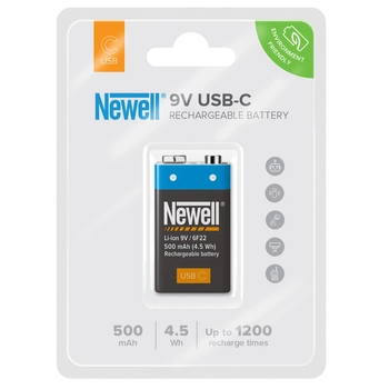 Akumulator Newell 9 V USB-C 500 mAh