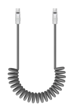 Newell Kabel USB-C 100 W, 1,5 m, spiralny, szary