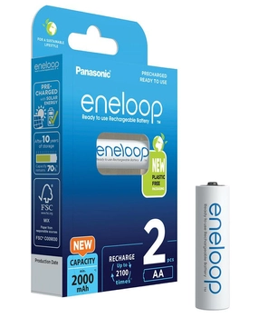 Akumulatorki PANASONIC ENELOOP AA 2000mAh 2 szt