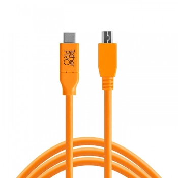 Tether Tools TetherPro USB-C - Mini-B 5-Pin 4,6m pomarańczowy OUTLET
