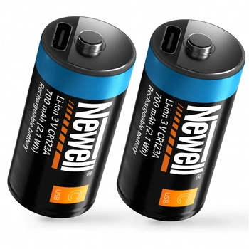 Newell akumulator CR123A USB-C 700 mAh 2 szt.