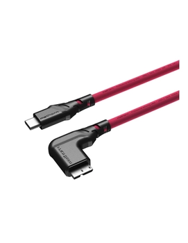 Mathorn MTC-531M 5m 10Gbps USB CA - MicroB 90° Magenta