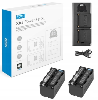 Ładowarka Newell DL-USB-C i dwa akumulatory NP-F770 OUTLET