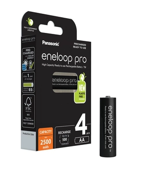 Akumulatorki PANASONIC ENELOOP PRO AA 2500mAh 4 szt