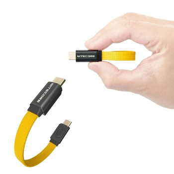 Krótki kabel USB-C Nitecore NLink10 7cm 60W Fast Charging